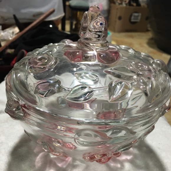 Candy bowl cristal roses